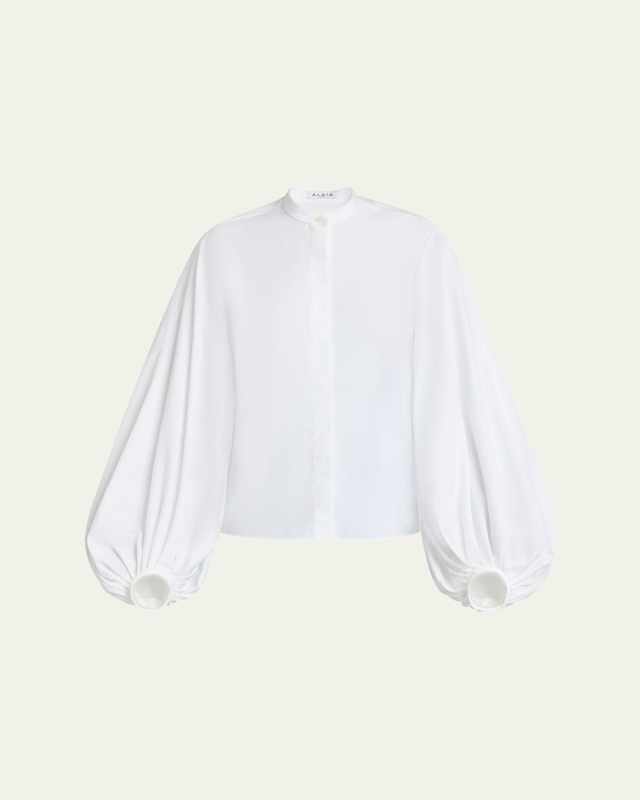 Puff Sleeve Button Down Blouse